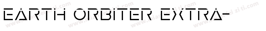 Earth Orbiter Extra字体转换